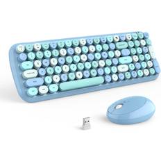 Keyboards MOFII Mouse Combo, 2.4G Retro Typewriter Number Pad