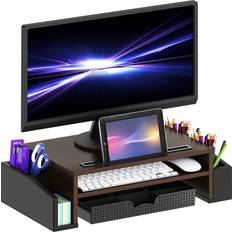 Laptop Stands Simple Houseware Desk Monitor Stand Riser with Adjustable Organizer Tray