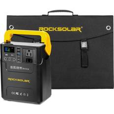 Solar Panels Rocksolar Adventurer 100W Power Station 60W Foldable Panel Generator Kit