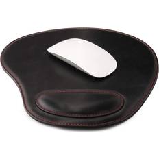 Londo Leather Oval Mouse Pad With Wrist Rest