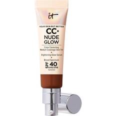 IT Cosmetics CC+ Nude Glow Lightweight Foundation + Glow Serum SPF40 Deep