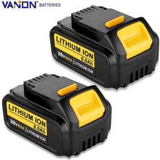 Batteries & Chargers 2 Pack 6.0Ah DCB206-2 For DEWALT 20V MAX Premium 6.0Ah DCB205-2 DCB206 Cordless Power Tools Battery DCB205 DCB204 DCB204-2 DCB200 DCB201 DCB203