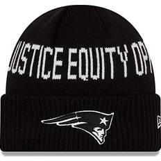 Football Beanies New Era New England Patriots Black Team Social Justice Cuffed Knit Hat