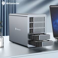 Yottamaster 5 Bay Typec Hard Drive Enclosure 80TB