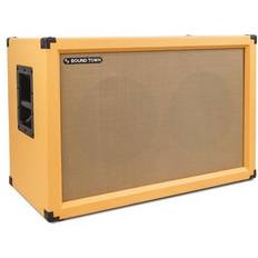 Orange Guitar Cabinets Sound Town 2 x 12 Guitar Speaker Cabinet, Birch Plywood, Orange Tolex, Wheat Cloth Grille GUC212OR