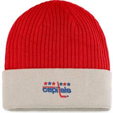 Beanies Fanatics Men's Branded Red/Khaki Washington Capitals True Classic Outdoor Play Cuffed Knit