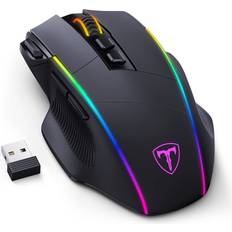 Mouse,Tri-Mode 2.4G/USB-C/Bluetooth Mouse Up to 10000DPI,Chroma RGB Backlit,Ergonomic