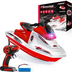 RC Boats Force1 Force1 Wave Speeder RC Motor Boat Jet Ski with Rechargeable Battery