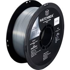 HATCHBOX HATCHBOX Metallic Finish PLA 3D Printer Filament, Dimensional Accuracy 0.03 mm, 1 kg Spool, 1.75 mm, Gray