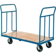 Ladders Global Industrial Wood Deck Platform Truck 6" Mold-On Rubber Wheels 2400 Lb. Capacity