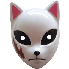 Günstig Voll abdeckende Masken Karnival Costumes Cat Anime Slayer Mask Black/Pink/White