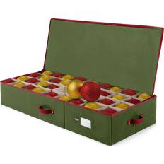 Zober Underbed Christmas Ornament Zippered Storage Box