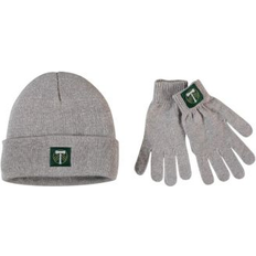 Beanies Zoozatz Women's Heathered Gray Portland Timbers Cuffed Knit Hat & Gloves Set