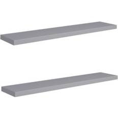 California Proposition 65 Warning Shelves vidaXL 323863 Grey Wall Shelf 47.2" 2