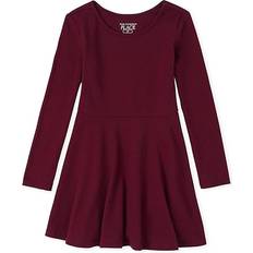 The Children's Place Girls Skater Dress - Rubine