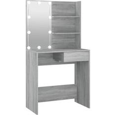 vidaXL 820482 Grey Sonoma Toiletbord 40x74.5cm
