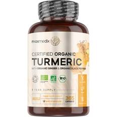 Maxmedix Vitaminas y Suplementos Maxmedix Turmeric With Ginger & Black Pepper 505 mg 365 Capsules 60 pcs