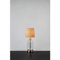 Stål - Transparent Bordslampor Markslöjd Costero Transparent/Natural 43cm Bordslampa