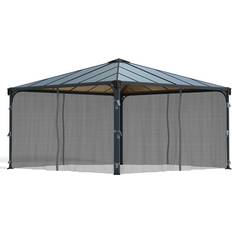 Aluminium Gartenzäune Palram Insektenschutznetz für Pavillons 4,3 m x 4,3 m