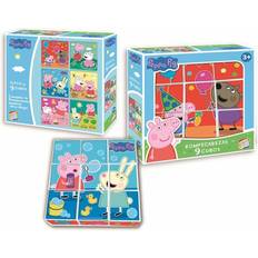 Peppa Pig Cefa Toys 88320 Wutz Puzzle 9 Würfel 20 x 20 x 5 cm