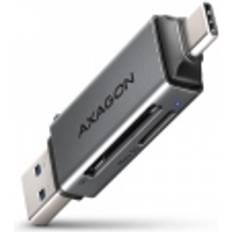 Axagon CRE-DAC USB-C USB-A 5 Gbps Mini Card Reader
