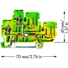 Grøn Skærmbeslag Wago Jordklemme Compact 2,5q