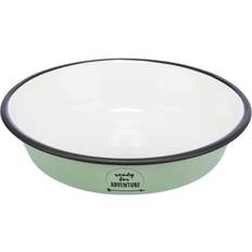 Kæledyr Trixie Bowl flat enamel/stainless l/ø