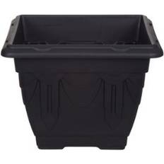 38cm Venetian Square Planter Black