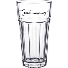 Paraplu's Clayre & Eef Waterglas 320 ml Glas Good morning Drinkbeker Transparant