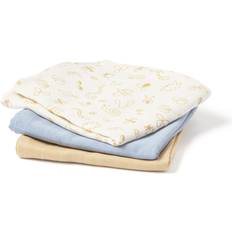 Muslin Blankets Set of 3 Blue