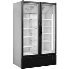 Tefcold Dobbelt displaykøleskab netto 652 Sort