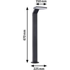 D - LED-belysning Gulvlamper Paulmann Zenera LED-gadelampe Gulvlampe