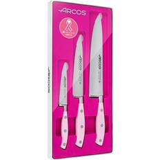 Cuchillos de cocina Arcos Pack 3 Cuchillos Cocina Acero Inoxidable Riviera Rose