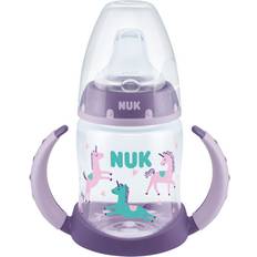 Nuk First Choice Tudekop 150ml med Temperaturkontrol og Silikone Sut, Enhjørning/Lilla