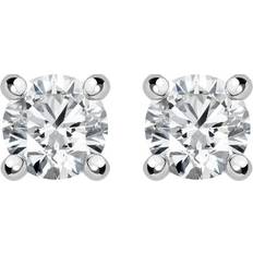 Diamond Earrings C W Sellors 18ct White Gold 0.40ct Diamond Solitaire Stud Earrings