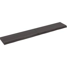 Teaks Shelves vidaXL Dark Brown 180 x 30 x 6 cm Wall Shelf 180cm