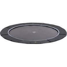 Trampoliner EXIT Dynamic sportstrampolin i jordniveau ø427cm