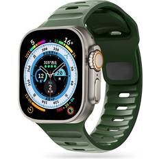 Bracelets de montre connectée Tech-Protect Apple Watch Series Ultra 2/Ultra/10/9/8/SE (2022)/7/SE/6/5/4/3/2/1 IconBand Line Silicone Strap - 49mm/49mm/46mm/45mm/44mm/42mm45mm/44mm/42mm - Vert Armée