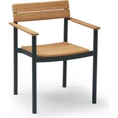 Skagerak sedie da giardino Skagerak Pelago Gartenarmlehnstuhl Teak Jagdgrün 58.5x77.5x53 cm