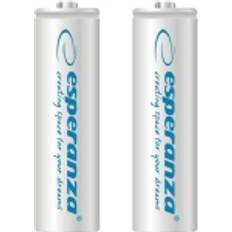 Esperanza Uppladdningsbara AA Batterier 2 St Ni-MH 2000mAh