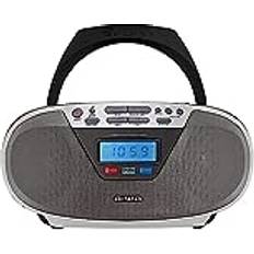 Gris Sistemas de Audio Aiwa BBTU-400SL Silver Radio CD Portátil