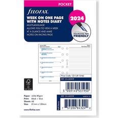 Filofax pocket 2024 Filofax 2024 Pocket Multilanguage Week Per Page Notes