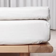 Flade lagener Lagner Night & Day Økologisk Percale Lagen Hvid (200x)