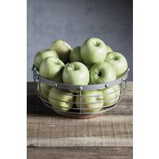 Grau Obstschalen KitchenCraft Industrial Wire Basket Fruit Bowl