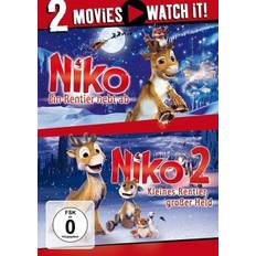 Weihnachtsdörfer Universum Niko Ein Rentier hebt Weihnachtsdorf
