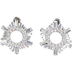 Silver Begum Earrings White UNI