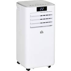 Homcom White Mobile Air Conditioner with Wheels 1080W wilko