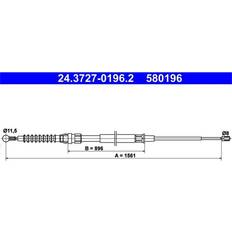 ATE Handbremsseil Hinten 24.3727-0196.2