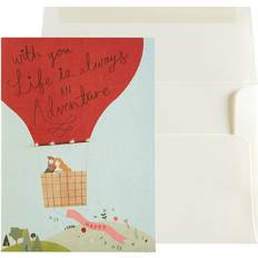 Tarjetas de regalo Heart Shaped Hot Air Balloon Anniversary Card