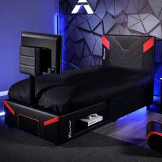 X-Rocker Cerberus Twist TV Gaming Bed - Single, Carbon